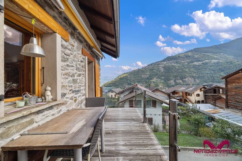 Maison mitoyenne villageoise authentique, à Basse-Nendaz, 3pces (9)