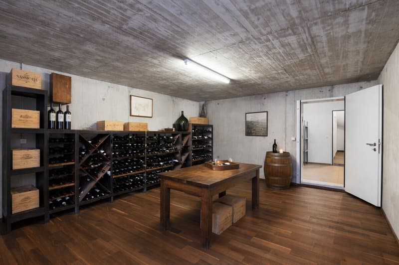 Visualisierung eines Weinkeller im Luftschutzraum