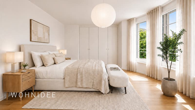 Helles Schlafzimmer