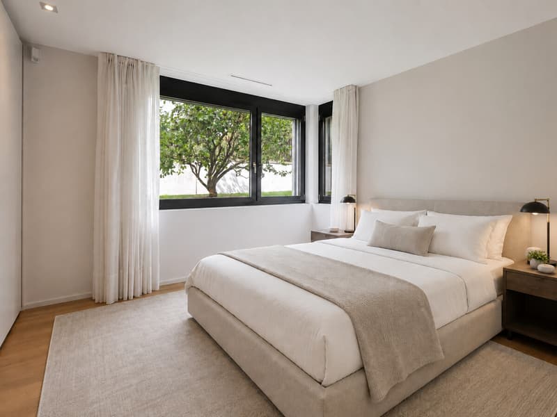 Schlafzimmer mit Einbauschrank