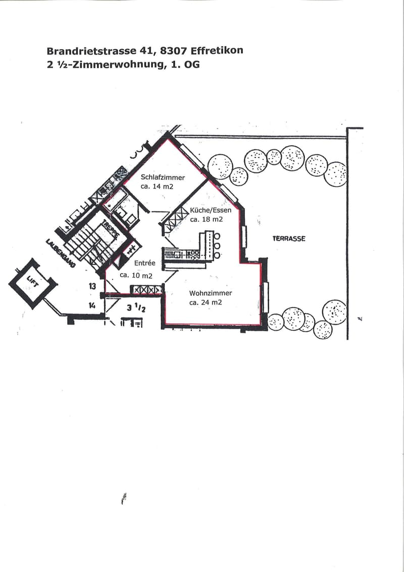 Grosszügige 2.5-Zimmer-Wohnung an zentraler Lage mit 40 m2 Terrasse (15)