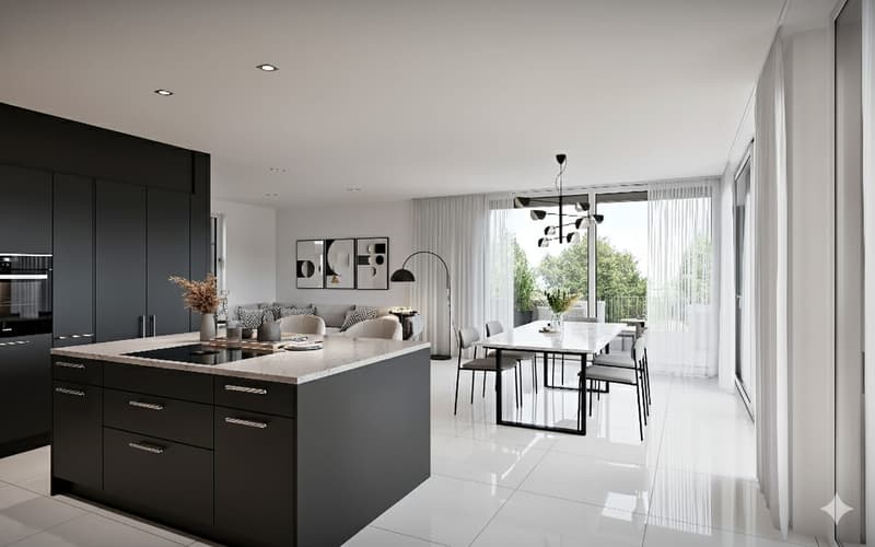 Luxuriöse 4.5-Zimmer-Attika mit grosser Terrasse in Böttstein (4)