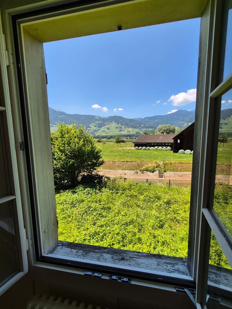 Charmante 3.5-Zimmer-Altbauwohnung mit Bergblick in Giswil (8)
