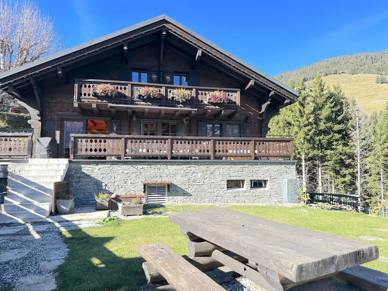 Chalet de caractère 6.5 pièces à Champéry – Vue panoramique sur les montagnes (2)