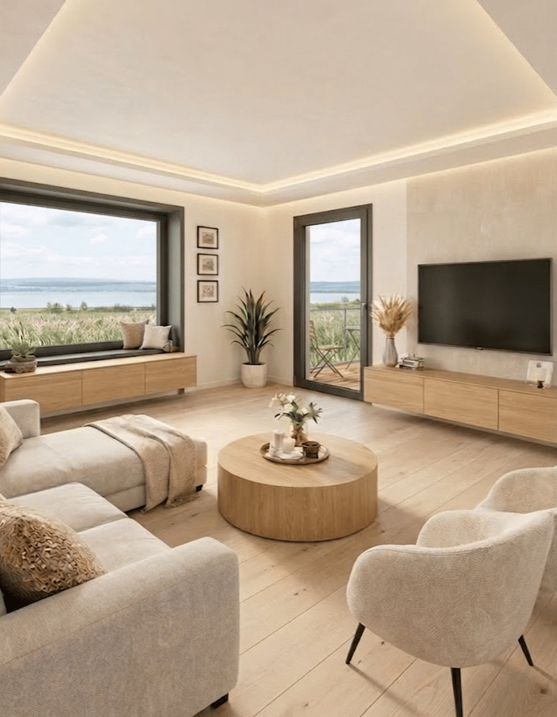 Neubauprojekt 4.5-Zimmer- Panorama Fenster mit Blick ins Grüne und den Bodensee (5)