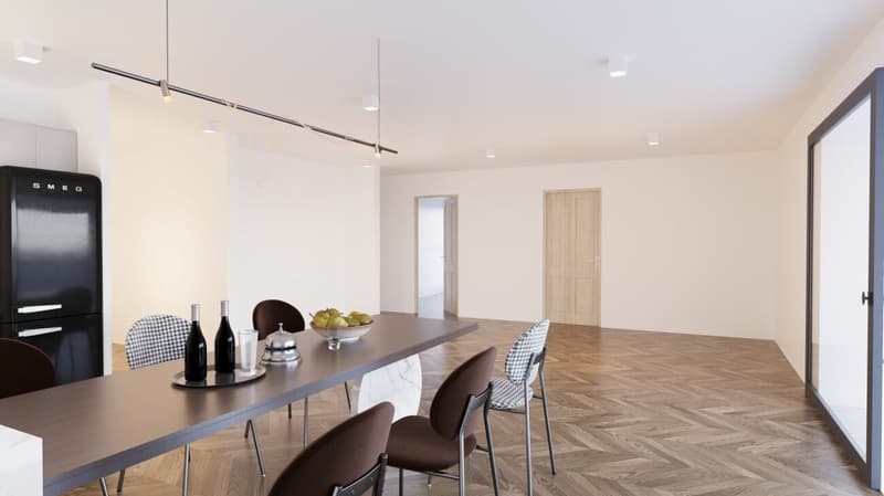 4½ Zimmer-Etagenwohnung mit Balkon