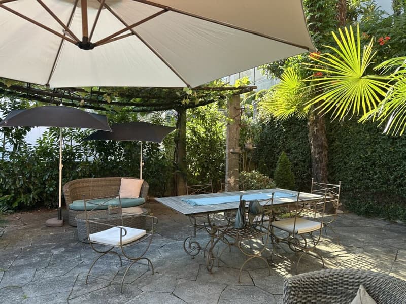 Garten-Wohnung mit Cheminée & Pergola (9)
