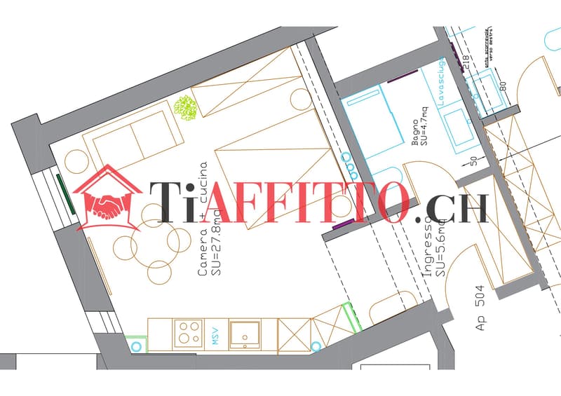 LUSSUOSO LOFT ARREDATO NEL CUORE DI LUGANO (12)