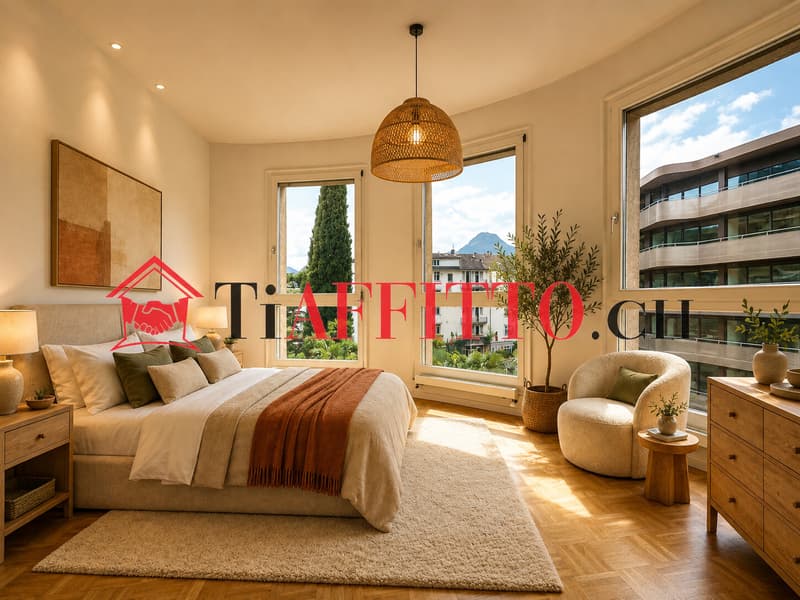 3.5 A LUGANO CASSARATE CON PISCINA E JACUZZI (1)