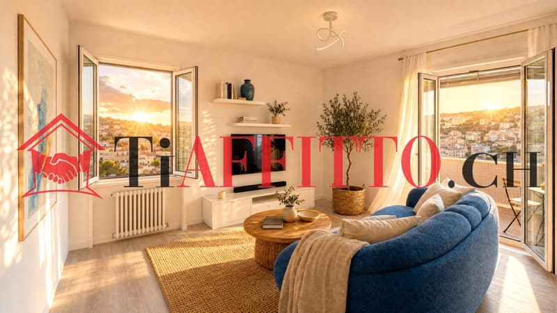 TRANQUILLITÃ E LUCE: 2.5 LOCALI AL SETTIMO PIANO A 850 CHF (1)