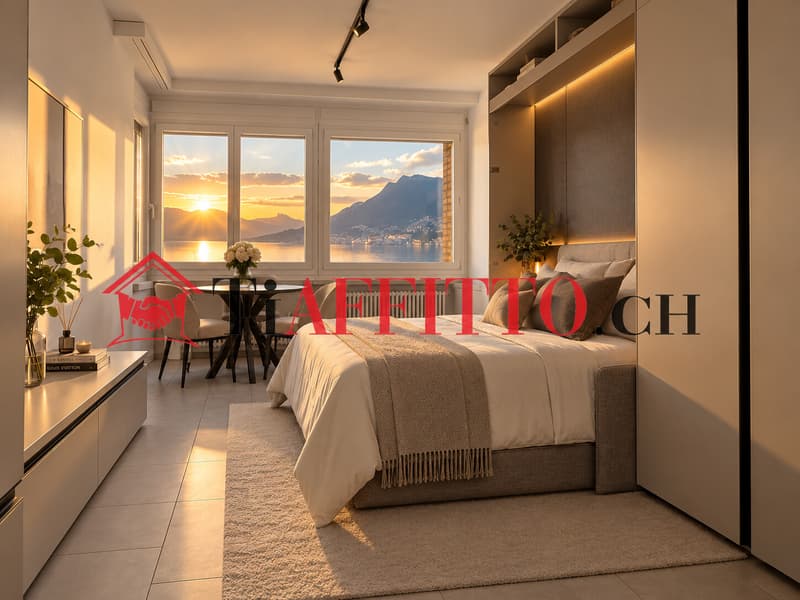 MONOLOCALE ARREDATO A PARADISO CON VISTA STREPITOSA SUL LAGO (2)