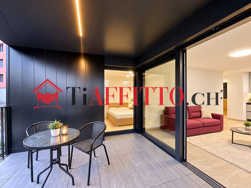 NUOVO 2.5 LOCALI CON GRANDE TERRAZZA A LUGANO SORENGO (4)