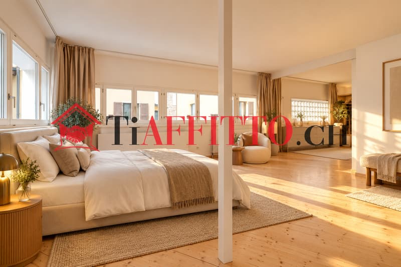 ENORME LOFT DI 120 MQ A CADRO LUGANO (4)