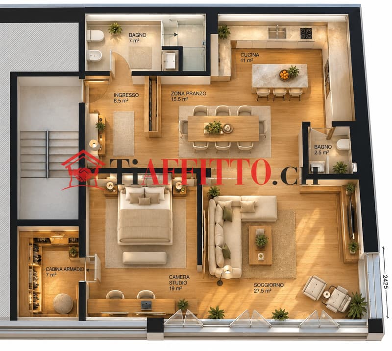 ENORME LOFT DI 120 MQ A CADRO LUGANO (10)