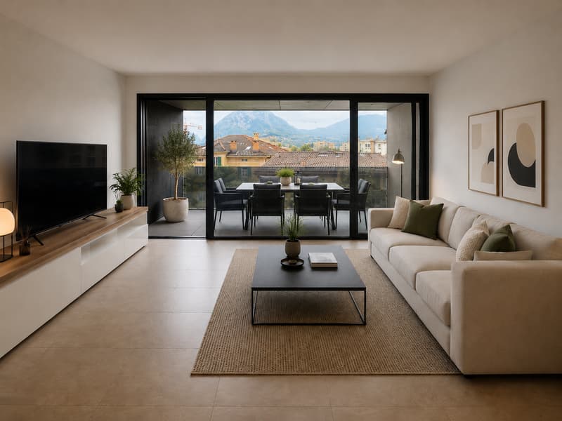 Luminoso appartamento di 2.5 locali a Massagno, con vista e balcone (6)