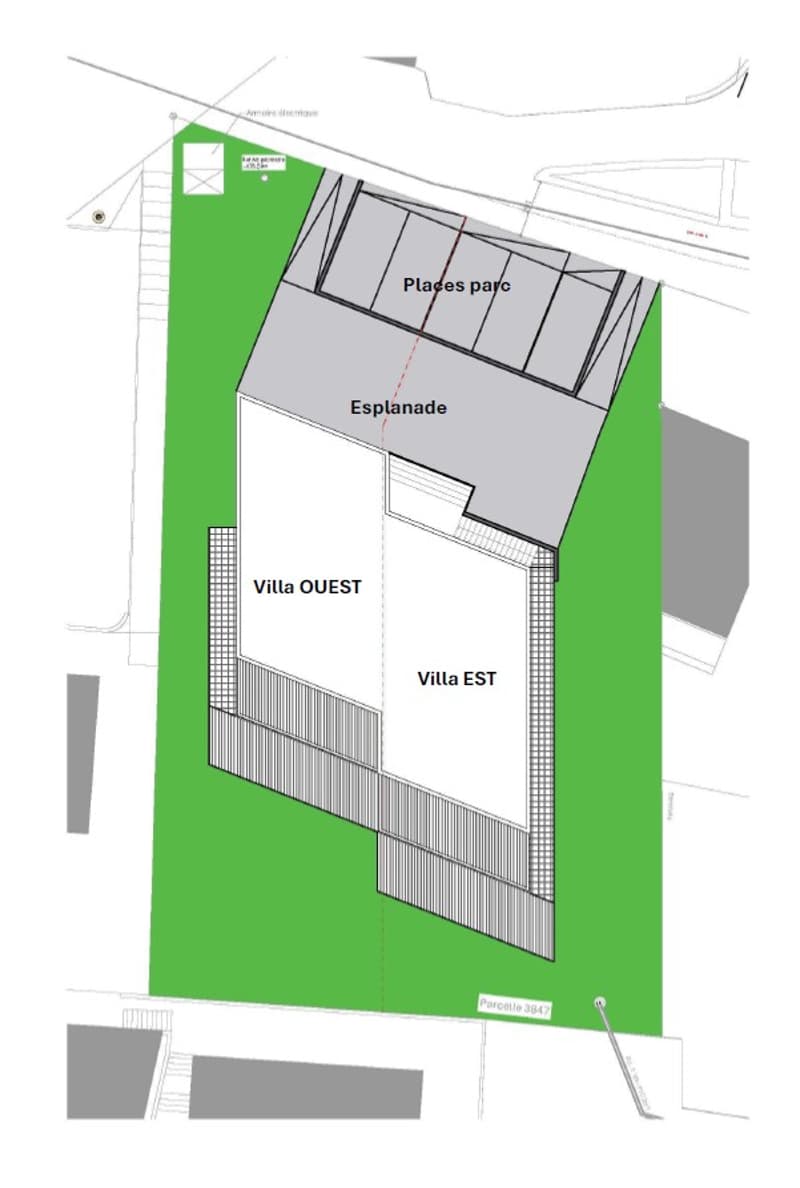 Villa jumelée contemporaine 6.5 pièces | orientation Sud-Ouest | Vue Alpes | Les Rochettes - Cornaux (3)