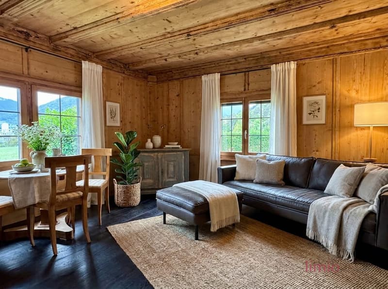 EINE SELTENE GELEGENHEIT: Komplett renoviertes Chalet mit Einliegerwohnung nur 5min von Chur (2)