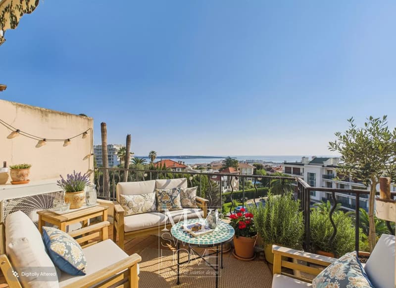 Exklusive Dachgeschosswohnung mit Meerblick im Quartier Californie von Cannes (2)
