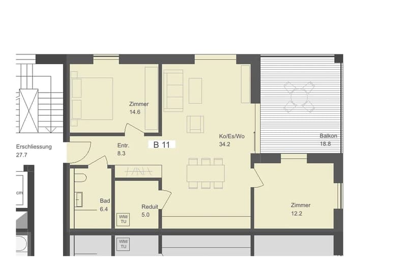 Erstvermietung Talberg-Park: 3.5-Zimmer-Wohnung mit Balkon (B11, 2. OG) (7)
