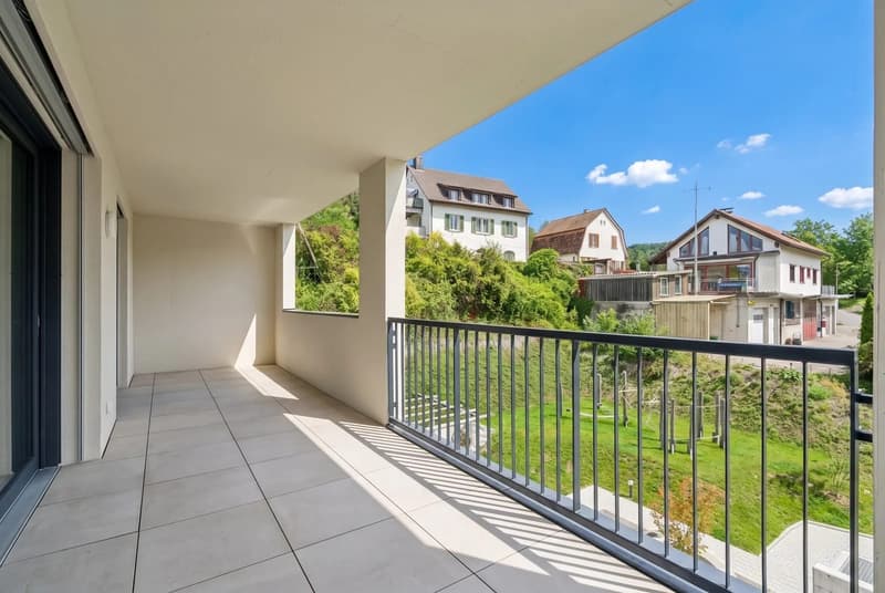 Vermietete 2.5-Zi-Neubauwohnung mit 20 m² Balkon - Tiefgaragenplatz inklusive (7)
