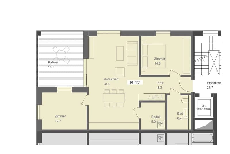 Erstvermietung Talberg-Park: 3.5-Zimmer-Wohnung mit Balkon (B12, 3. OG) (9)
