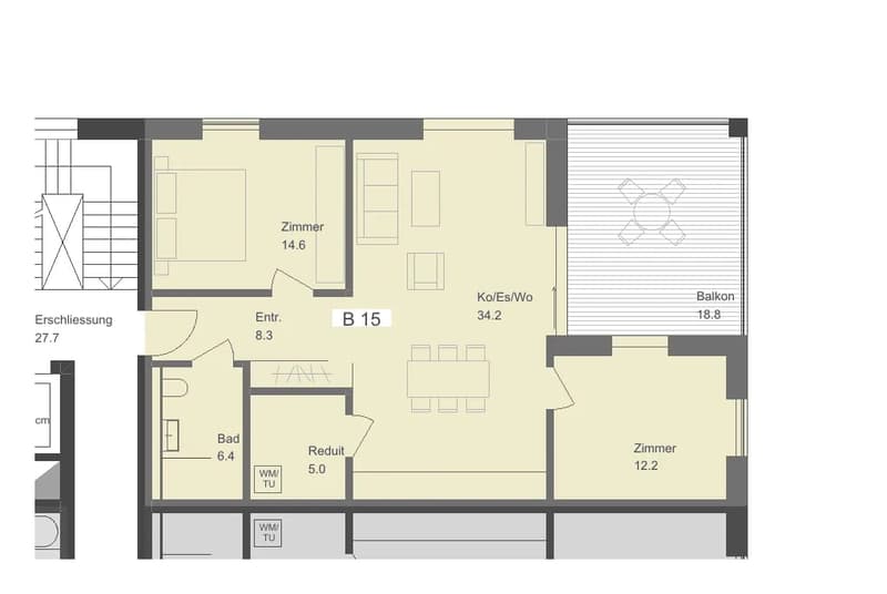 Erstvermietung Talberg-Park: 3.5-Zimmer-Wohnung mit Balkon (B15, 3. OG) (9)