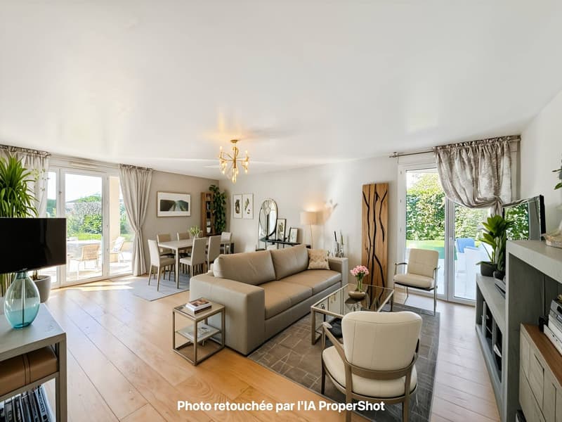 Appartement terrasse de 3.5 pièces à Divonne-les-Bains – 91m2 - terrasse, jardin, cave, garage (1)