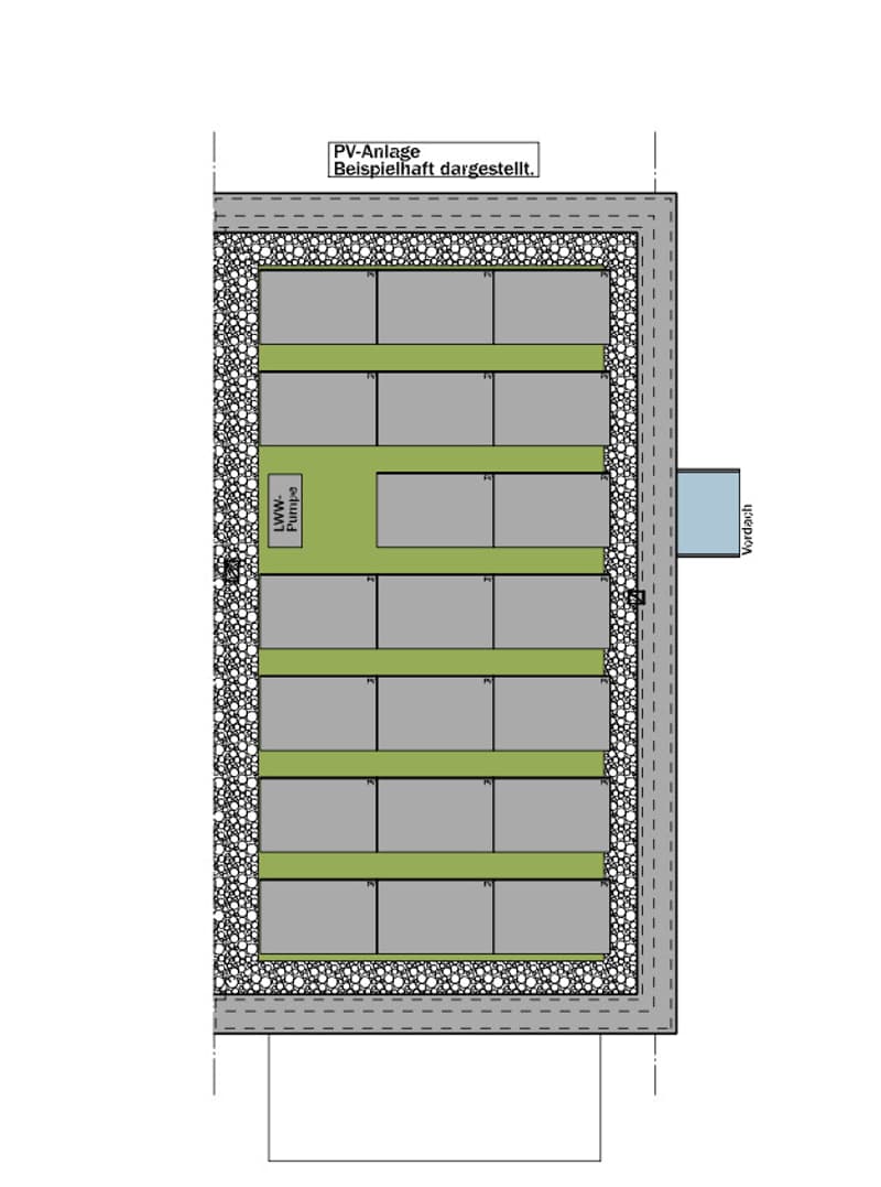 Grundriss Dachansicht
