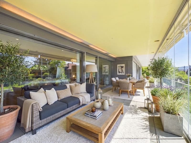 5,5 -Zimmer-Gartenwohnung mit verglaster Terrasse an zentraler Lage in Zollikon (6)