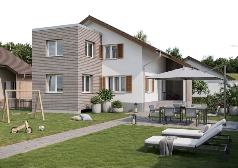 Erschwinglich, neu und perfekt für Familien - kernsaniertes EFH mit grossem Garten. (2)