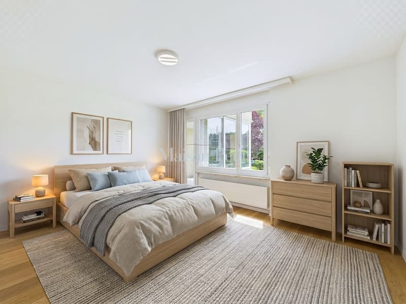 Perfekt für kleine Familien, Paare oder Singles - in Ebmatingen suchen 96m2 Wohnfläche mit verglaster Loggia neue Besitzer. (2)