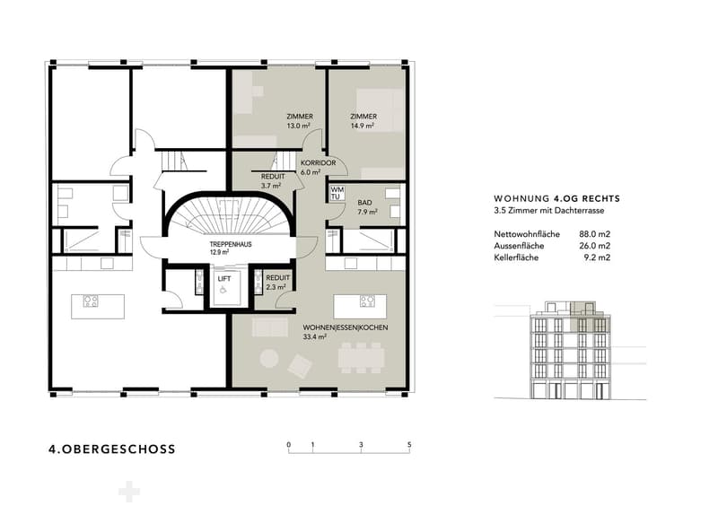 Erstvermietung 3.5 Zimmer mit Dachterrasse (5)