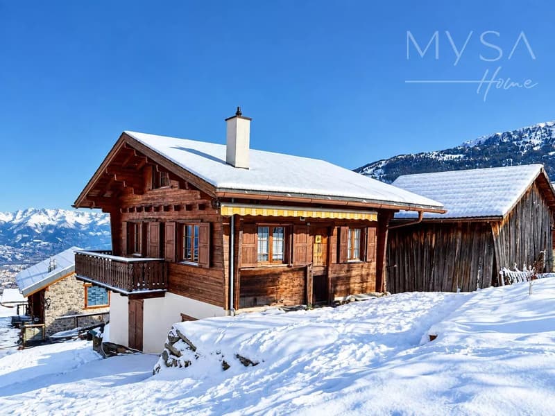 A louer a la saison d'hiver - chalet avec cachet rénové au coeur d'Haute-Nendaz (5)