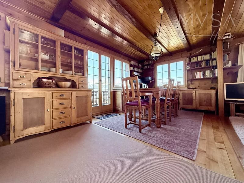 A louer a la saison d'hiver - chalet avec cachet rénové au coeur d'Haute-Nendaz (7)
