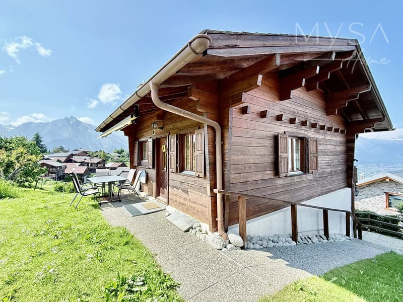 A louer a la saison d'hiver - chalet avec cachet rénové au coeur d'Haute-Nendaz (1)