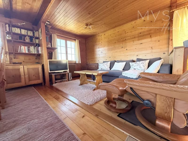A louer a la saison d'hiver - chalet avec cachet rénové au coeur d'Haute-Nendaz (8)