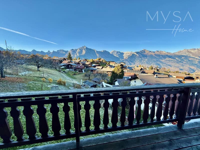 A louer a la saison d'hiver - chalet avec cachet rénové au coeur d'Haute-Nendaz (2)