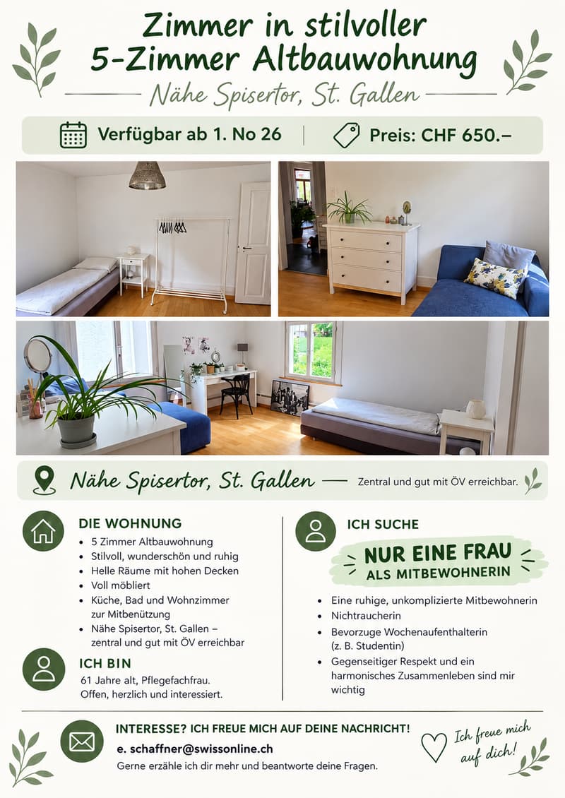 WG-Zimmer in St. Gallen (1)