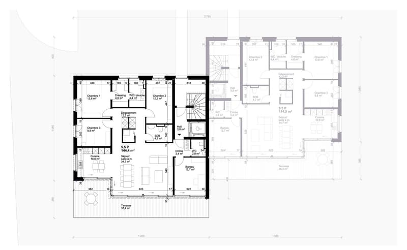 TOIT TERRASSE panoramique de 93 m² et vue sur le lac (9)