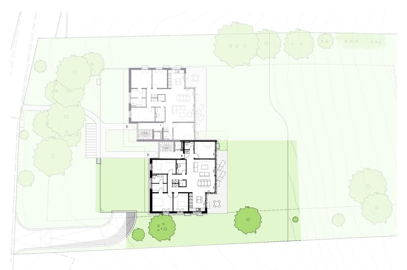 Vaste jardin privatif et vue sur le lac pour ce 5,5 pièces contemporain (8)