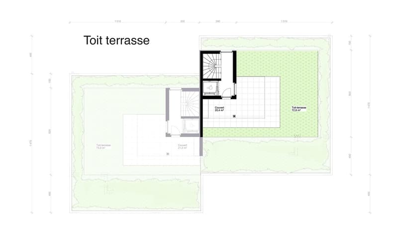 TOIT TERRASSE panoramique de 93 m² et vue sur le lac (10)