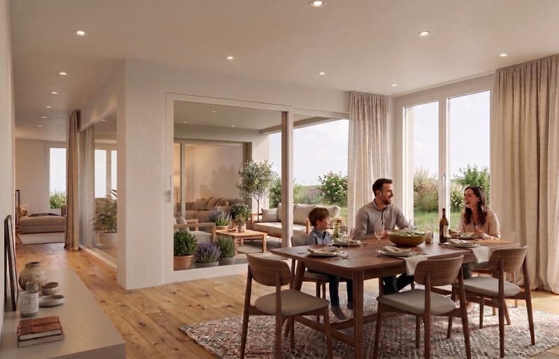 Superbes appartements de 3.5, 4.5 et 5.5 pcs à vendre en PPE dans un cadre verdoyant à Saignelégier (6)