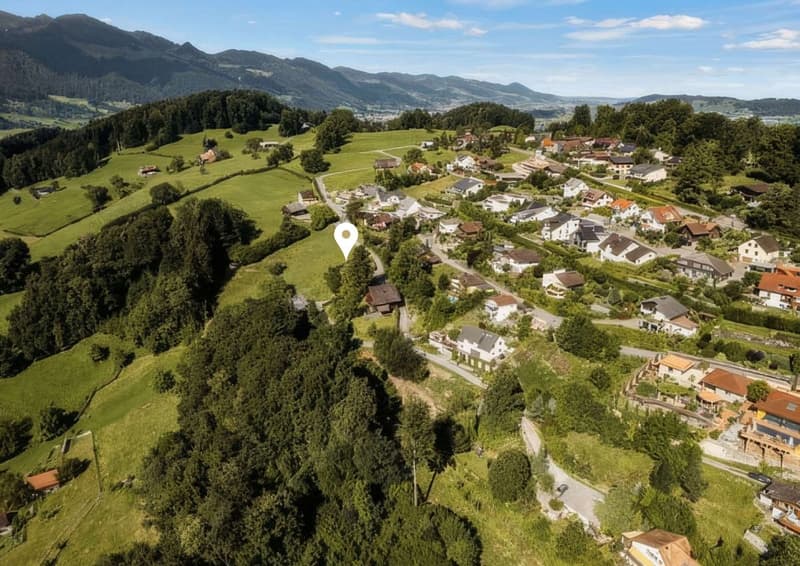 Panoramagrundstück in Benken - Naturidylle mit Nähe zu Zürich (1)