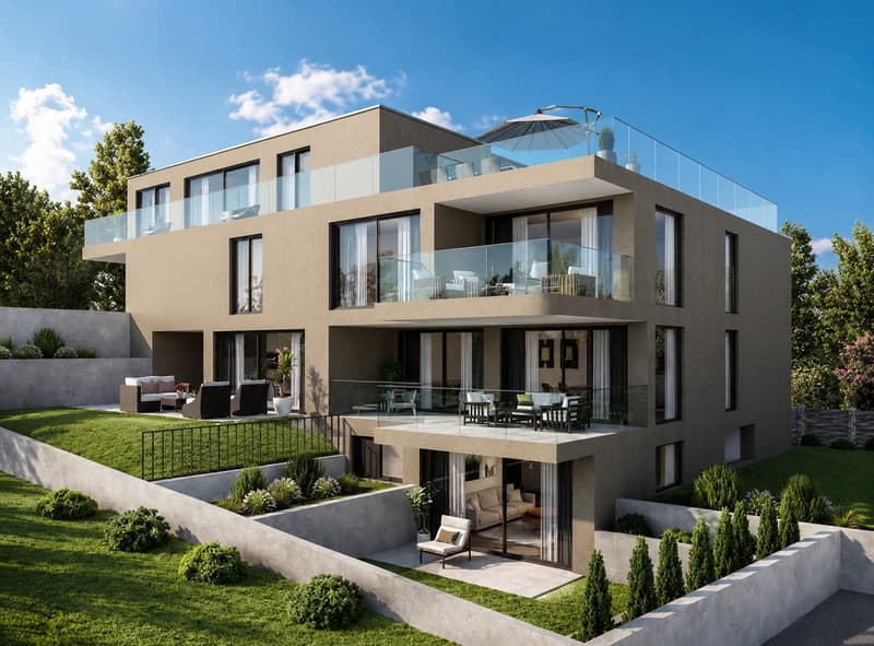 PROJEKTANKÜNDIGUNG - 3.5-Zimmer Gartenwohnung in Böttstein AG mit Sitzplatz - Neubau 2026 (1)
