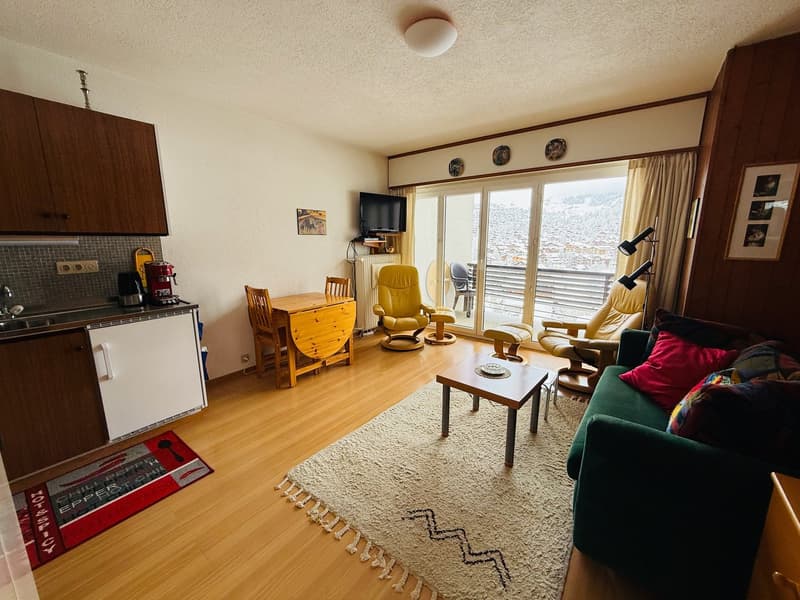 Studio à Verbier – 300 m de Médran - Vue (3)