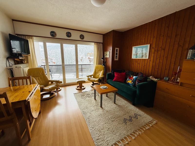 Studio à Verbier – 300 m de Médran - Vue (2)