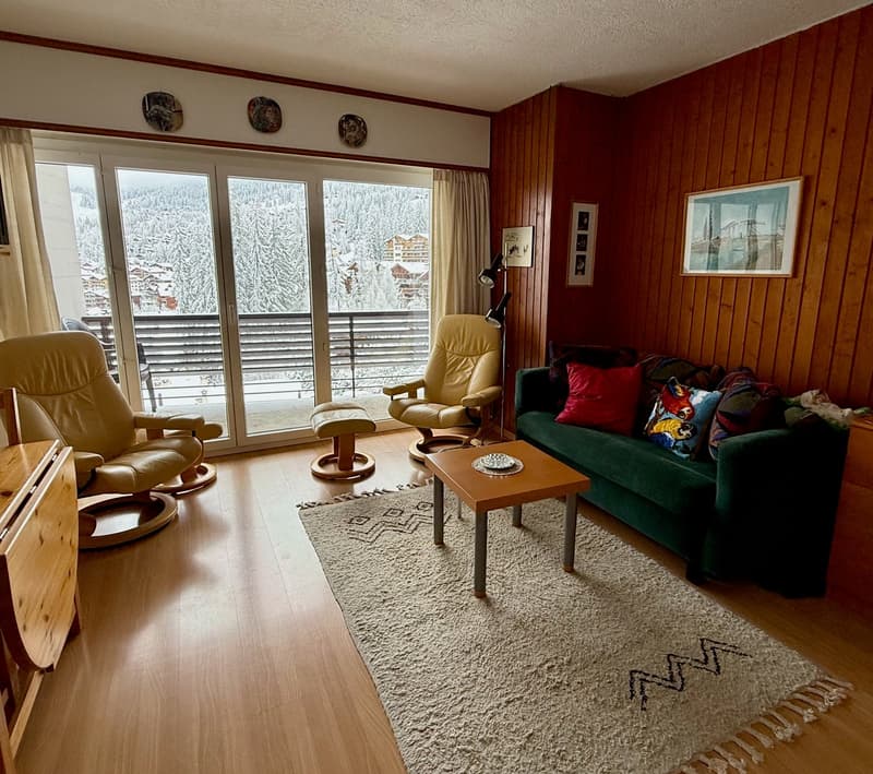 Studio à Verbier – 300 m de Médran - Vue (1)