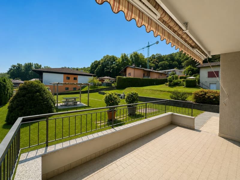 Affittasi a Novazzano appartamento di 3.5 locali in casa bifamiliare con grande terrazza e accesso diretto al giardino (2)