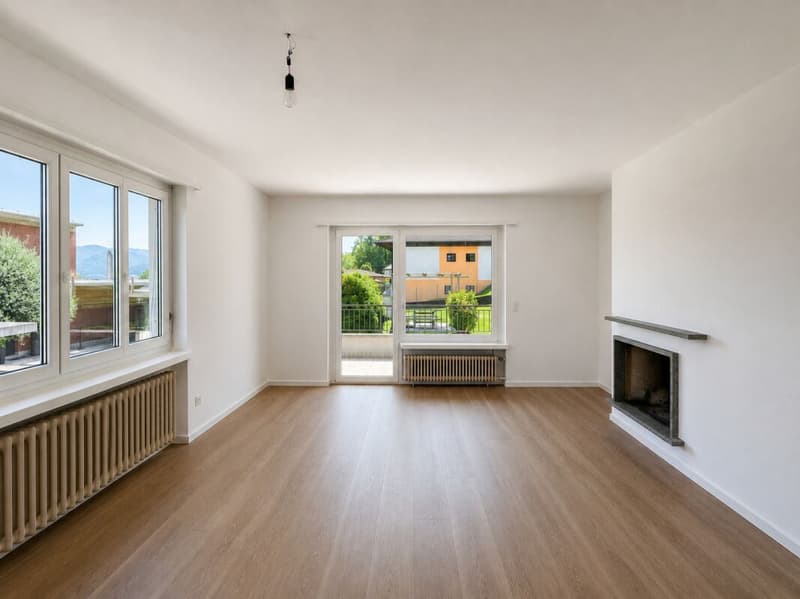 Affittasi a Novazzano appartamento di 3.5 locali in casa bifamiliare con grande terrazza e accesso diretto al giardino (4)