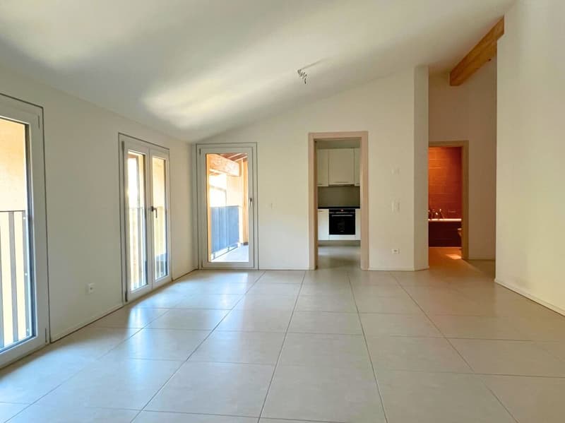 Attico moderno di 3.5 locali con balcone, vista e due posti auto (3)